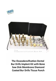Osseodensification Burs Kit | Dental Implant Drills