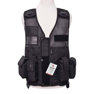 Hi-Viz Black Vest Medics Paramedics Ambulance First Aid Quick Response Team