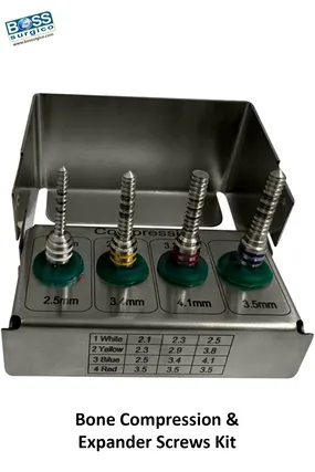 Bone Compression & Expander Screws Kit | Dental Implant Surgery Set