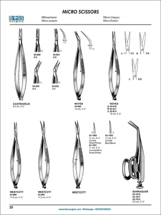 Surgical & Bandage Scissors - Universal, Bruns, Lister, Esmarch | Autoclavable